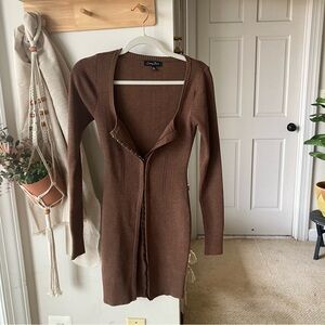 Emory Park Chocolate Knit Cardigan
